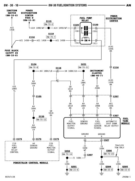 1994 dodge dakota fuel system wire diagram 
